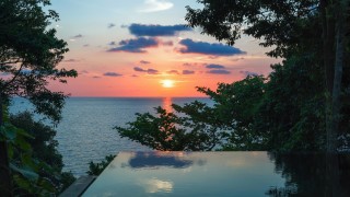 Ocean Pool Villa Suite sunset 7382 A4